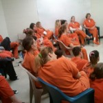 sharing Jesus in the Jail Doreen sings with Inmates